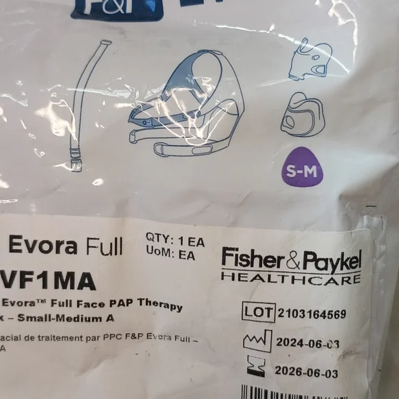 Headgear F&P Evora Full Face CPAP Mask Small-Medium NEW - Picture 2 of 6